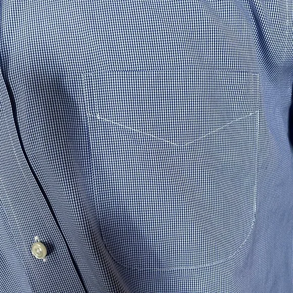 Brooks Brothers Men's Milano Blue White Long Sleeve Button Down Shirt 16.5 34 - Picture 3 of 8